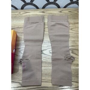 Medi Forte Open Toe calf‎ w/topband ew: 30-40 Beige Compression 2 Socks